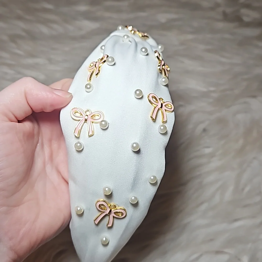 Bow&Pearl Headband - Celestial Glow - Picture 4 of 8